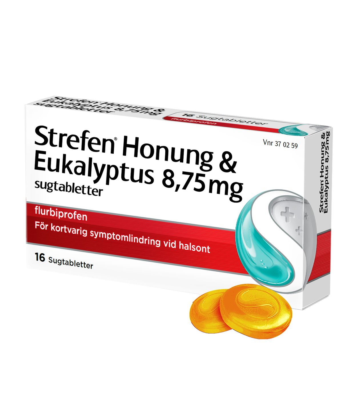 Strefen Honung & Eukalyptus, sogtfl 8,75 mg 16 stk