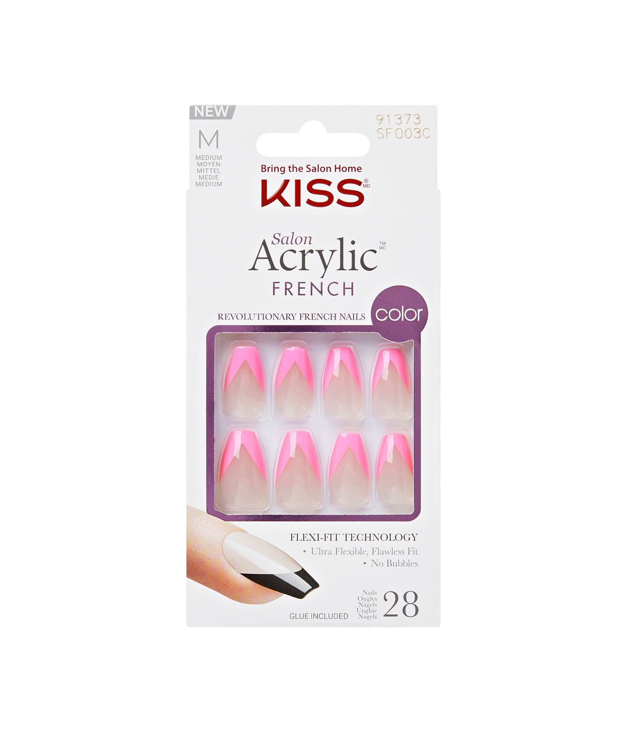 KISS Salon Acrylic French Color Squared