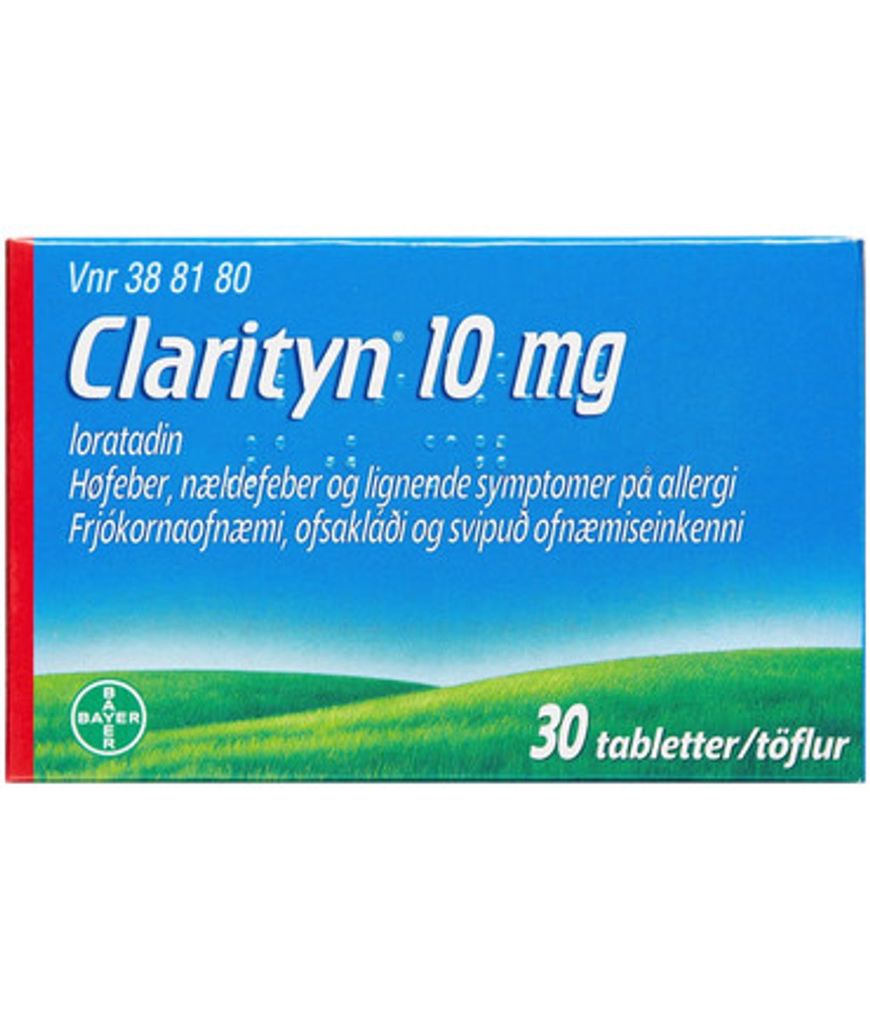 Clarityn, töflur 10 mg 30 stk