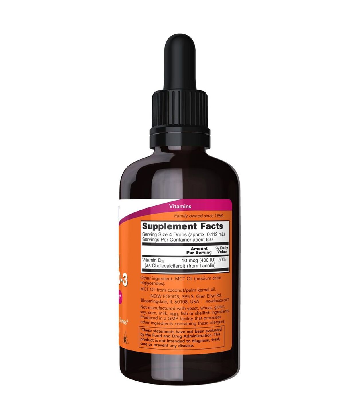 NOW D Fljótandi 59ml