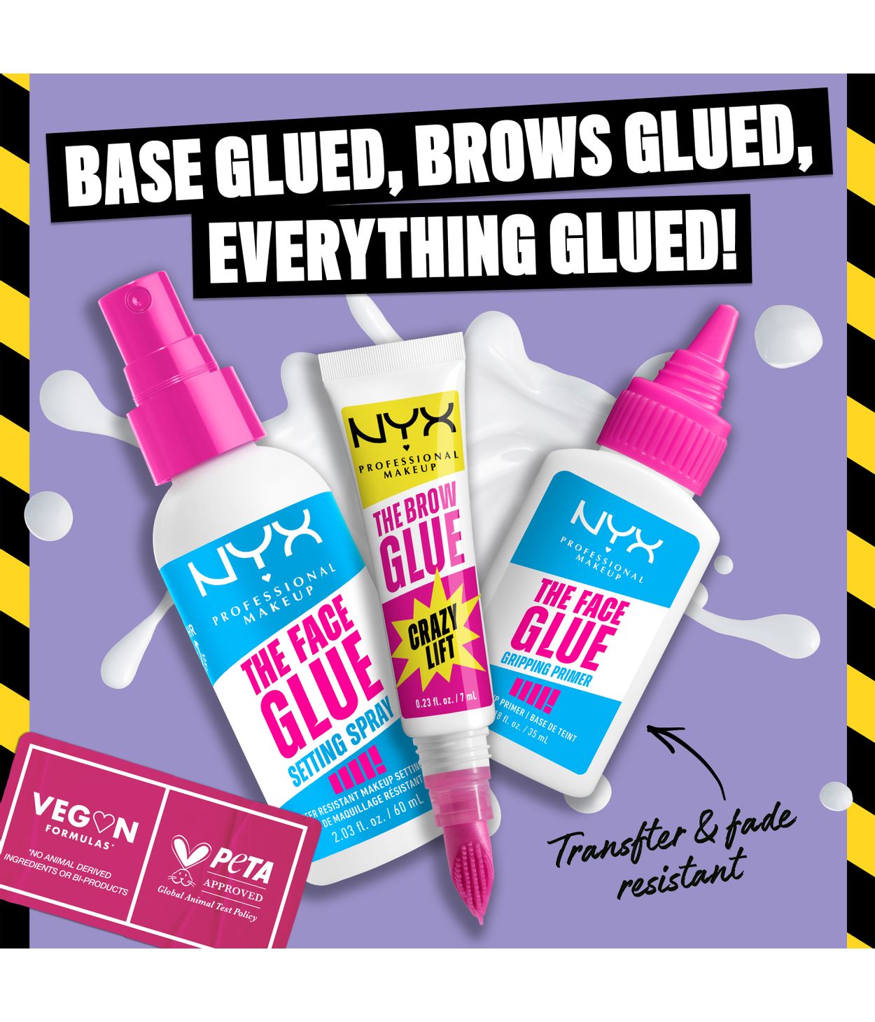 NYX  The Brow Glue Crazy Lift 01 Transparent 6ml