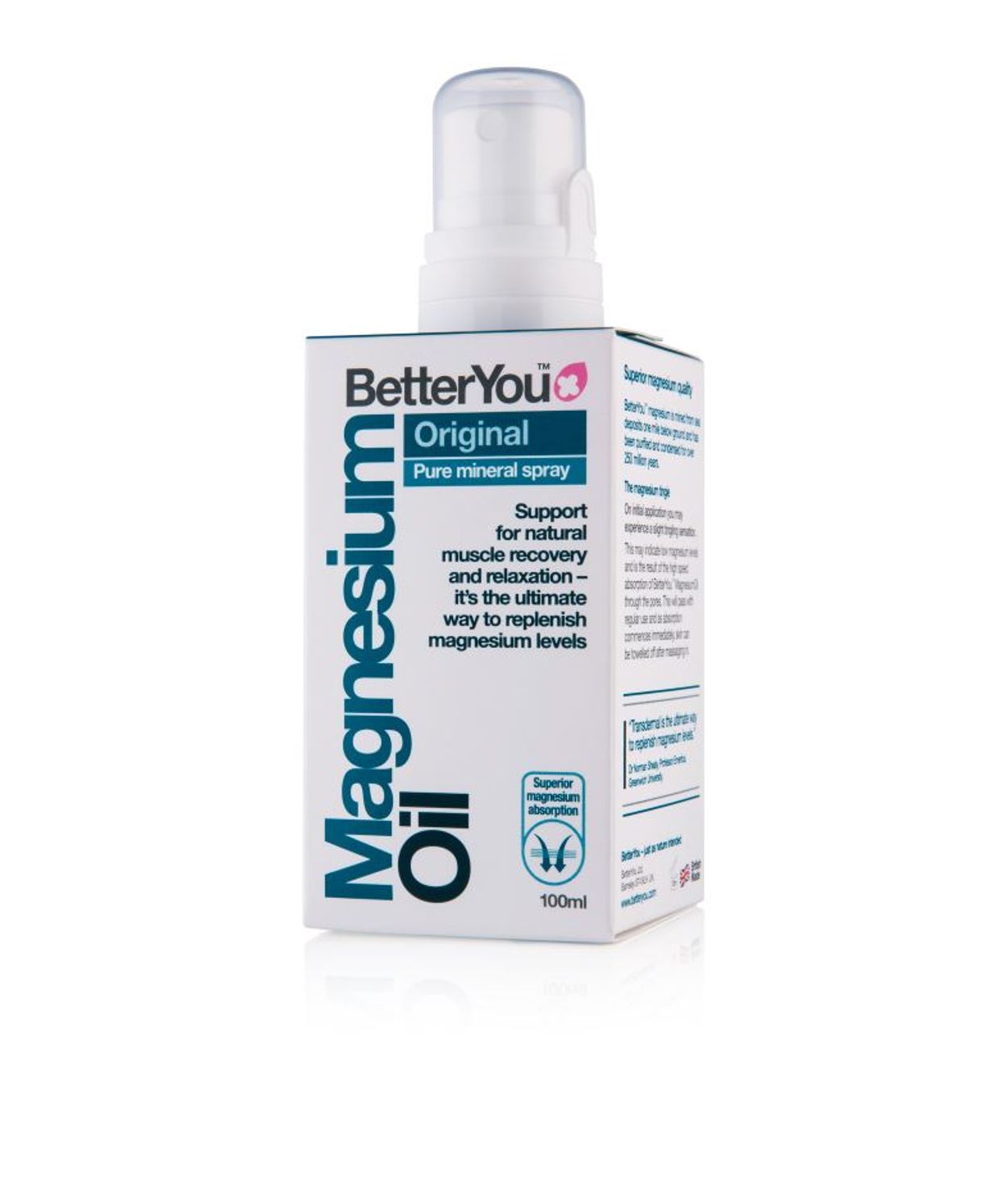 BetterYou Magnesium Olía Original Spray 100ml