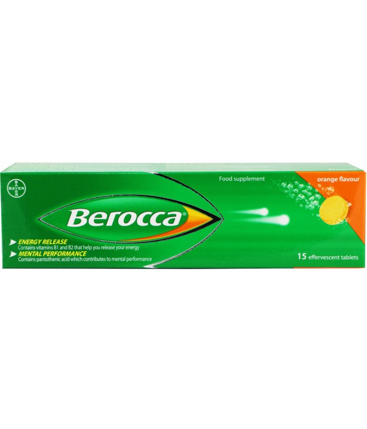 Berocca Energy Appelsínu freyðitöflur 30stk