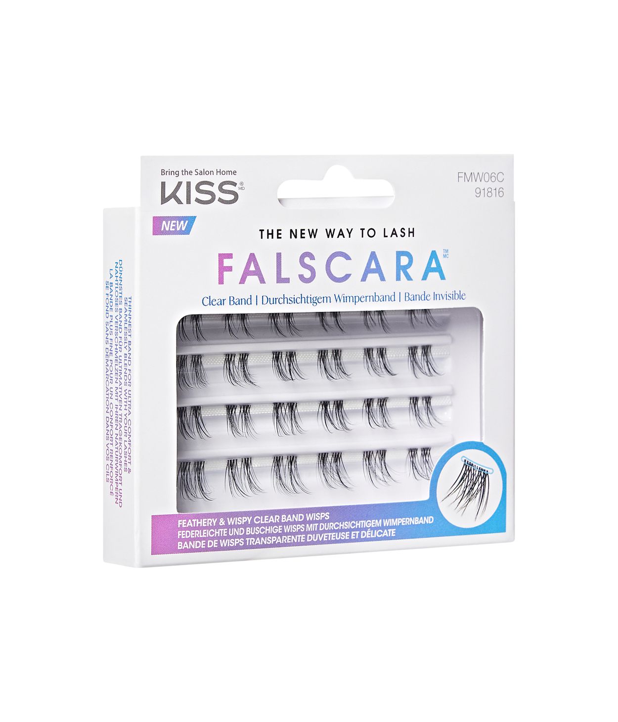KISS Falscara Multipack Clear Band