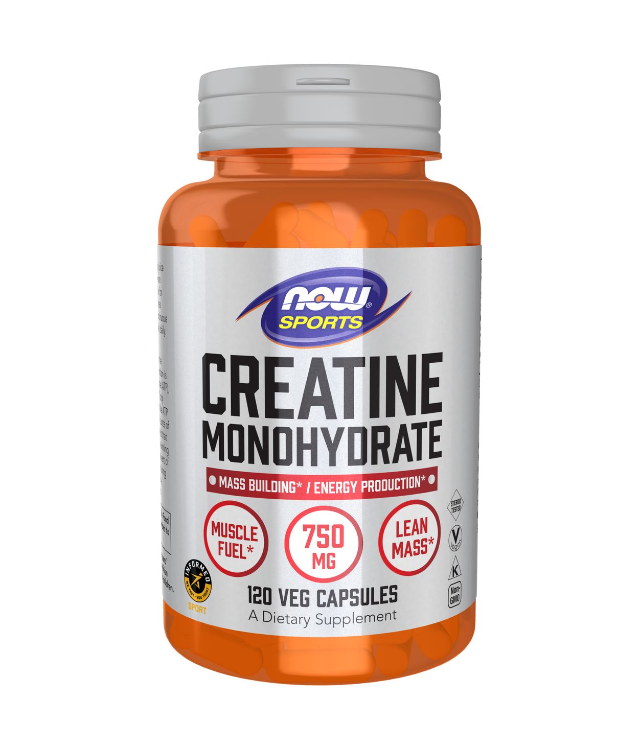 Now Creatine Monohydrate 750 mg 120 stk