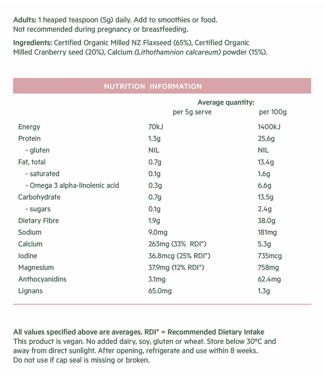 Lifestream Flax Super Blend Women 200g