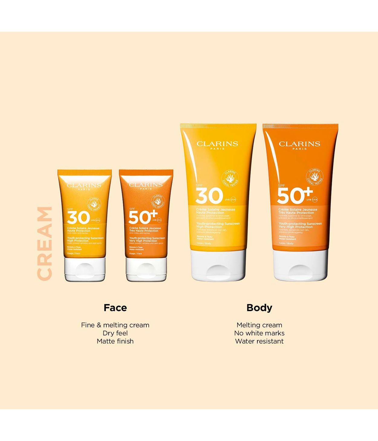 CLARINS Sun Body Cream SPF50+ 150ml