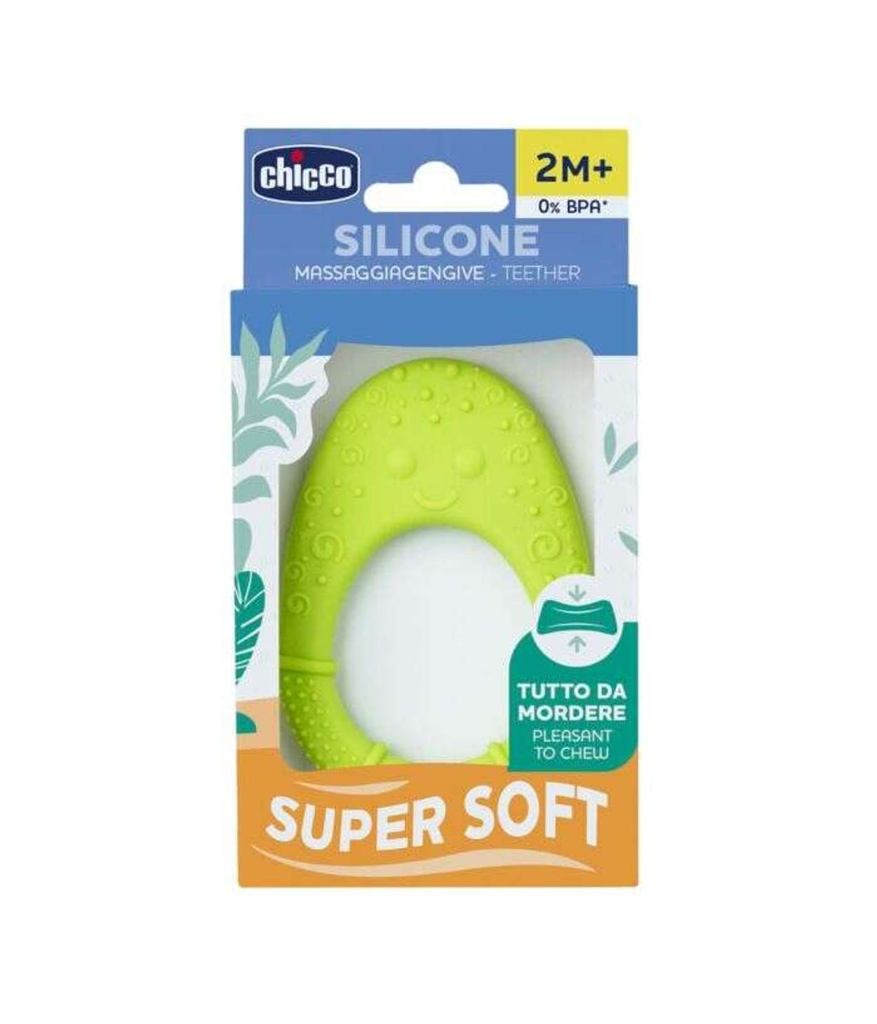 Chicco Kæli/Tannhringur 2M+ Grænn silicone
