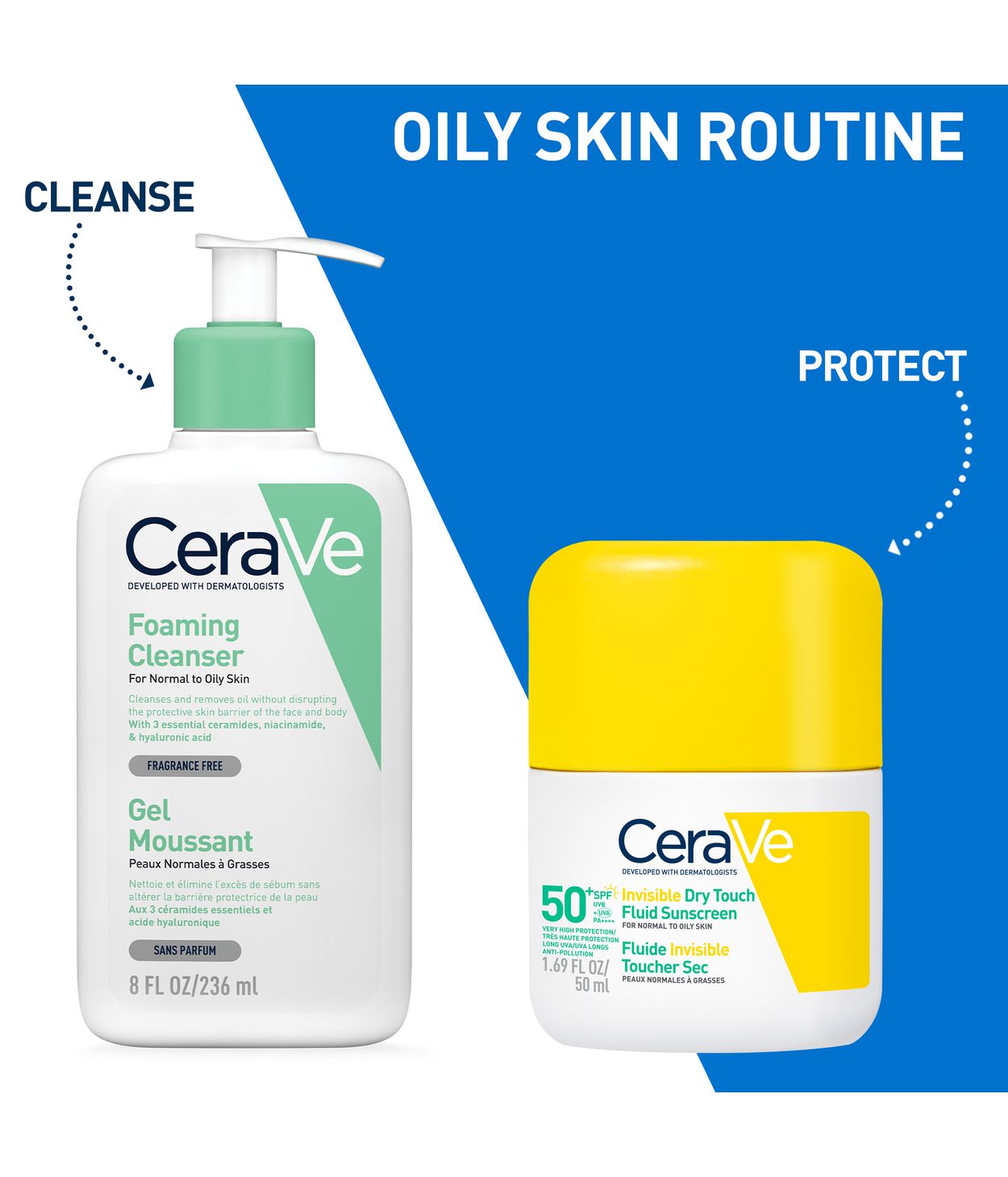 CeraVe Invisible Dry Touch Fluid Sunscreen SPF50+