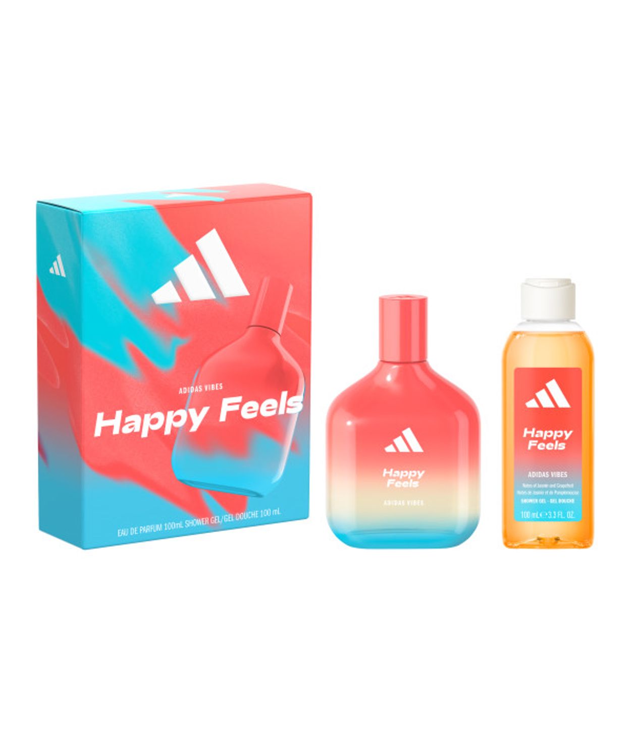 Adidas Vibes Happy Feels edp100ml/Shower Gel100ml