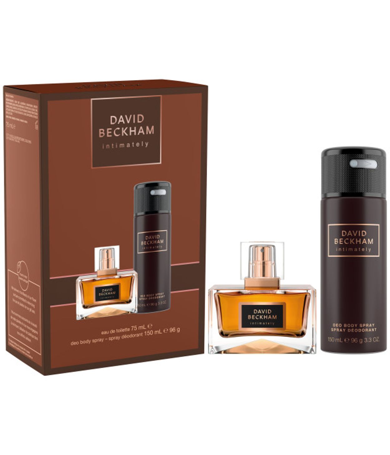 David Beckham Intimately edt 75ml, Deo 150ml