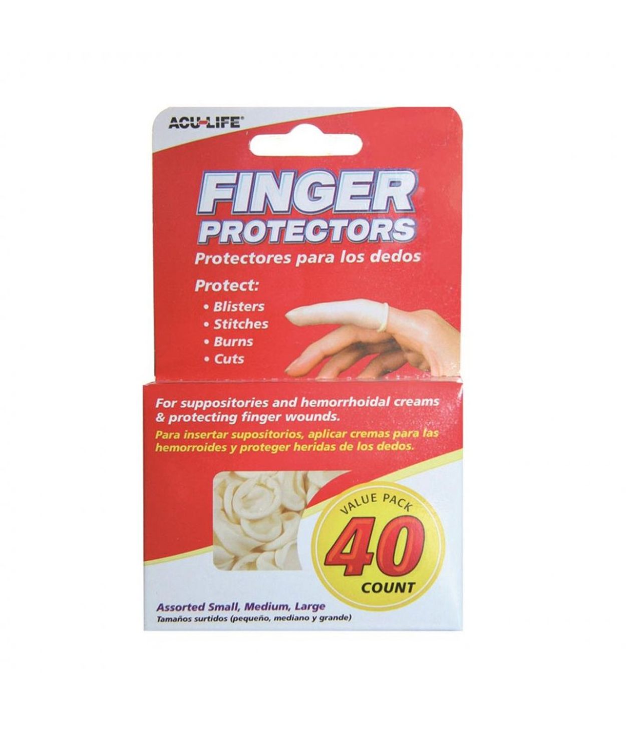 Fingurhlífar Vatnsþéttar 40stk