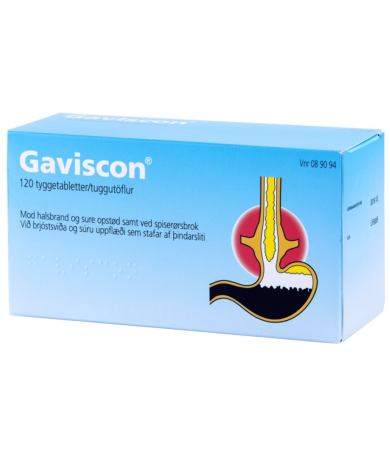 Gaviscon tuggutfl 120 stk