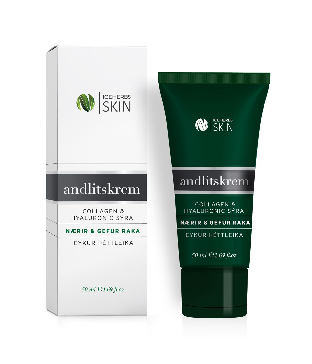 ICEHERBS SKIN Dagkrem Collagen&Hyaluronic 50ml