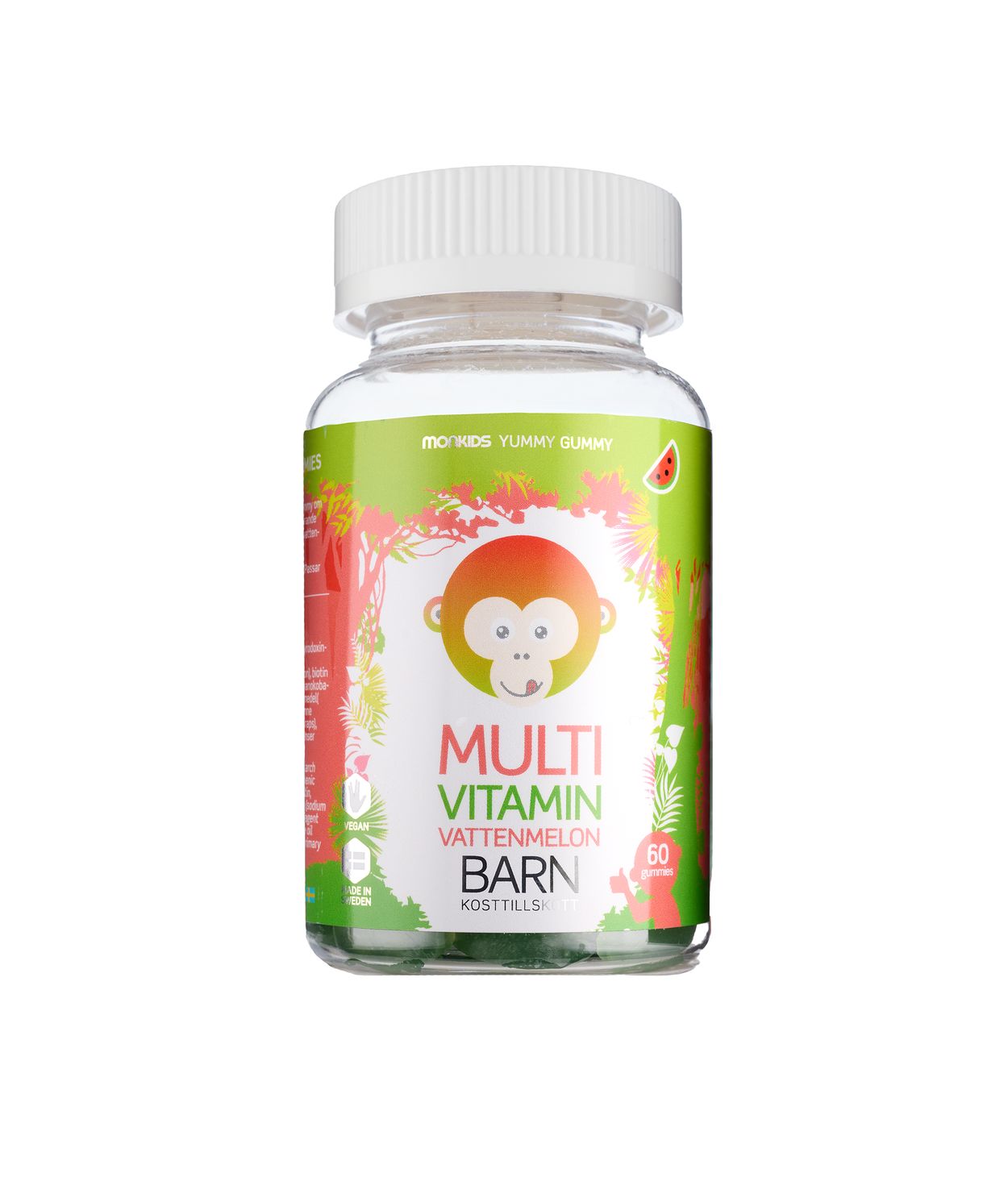 Monkids Fjölvítamín Vatnsmelónu 60stk