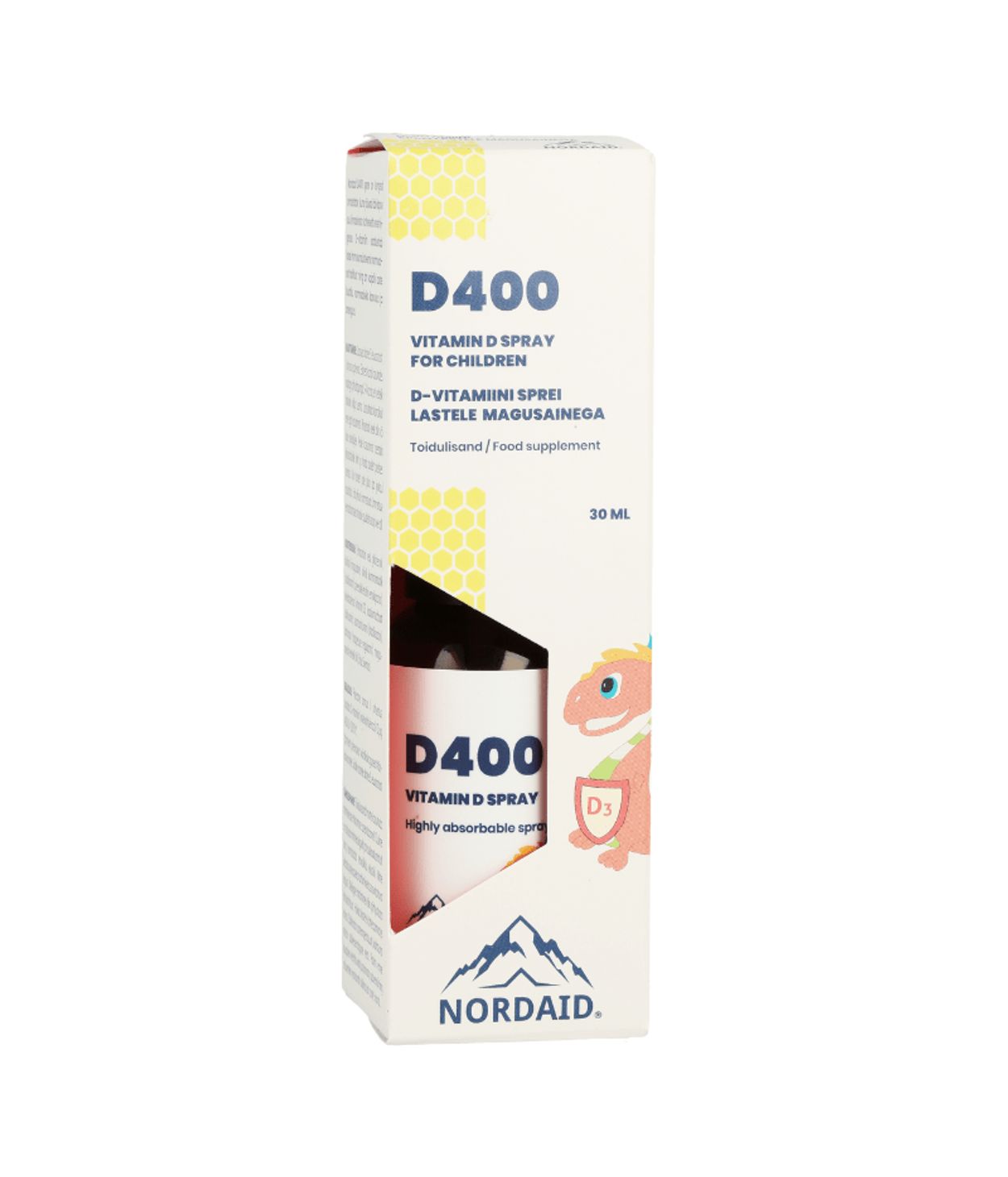 Nordaid D3 Spray 400iu fyrir börn 3-12 ára 30ml