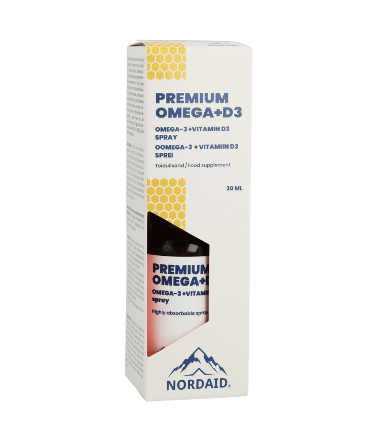 Nordaid Omega + D3 munnúði 40 dagskammtar