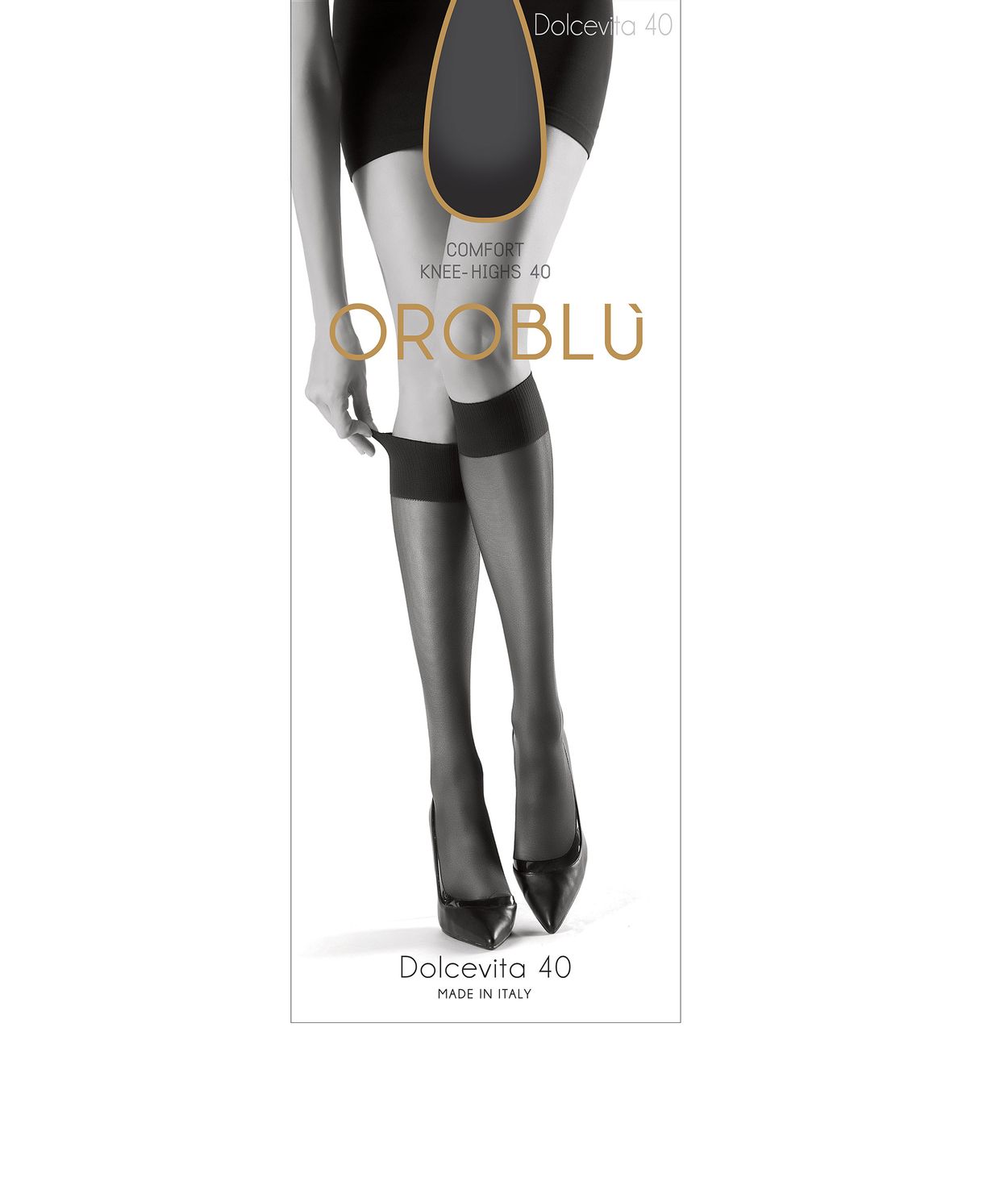 Oroblu Dolce Vita 40d Black Hnésokkar