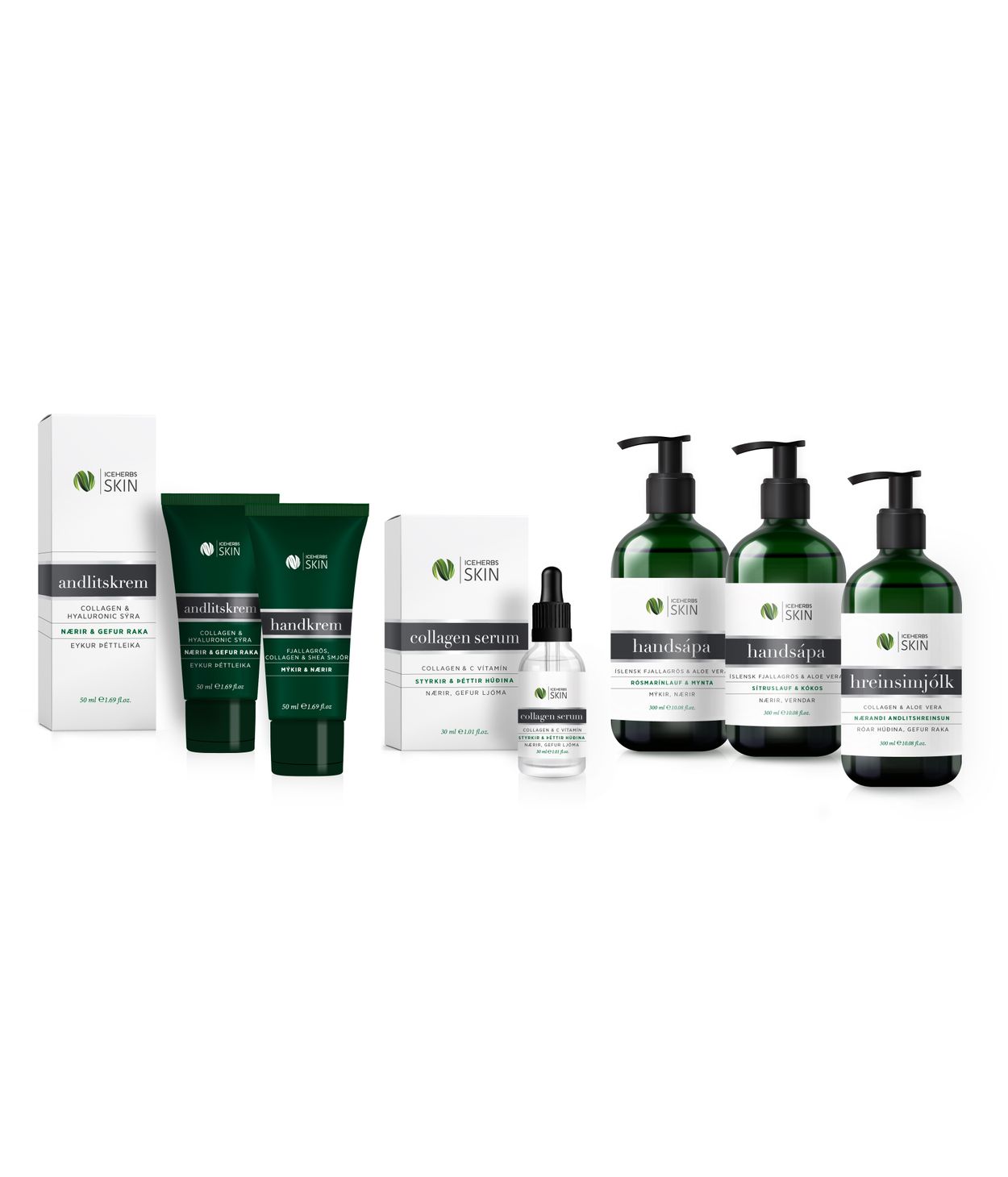 ICEHERBS SKIN Handkrem fjallagrös & Collagen 50ml