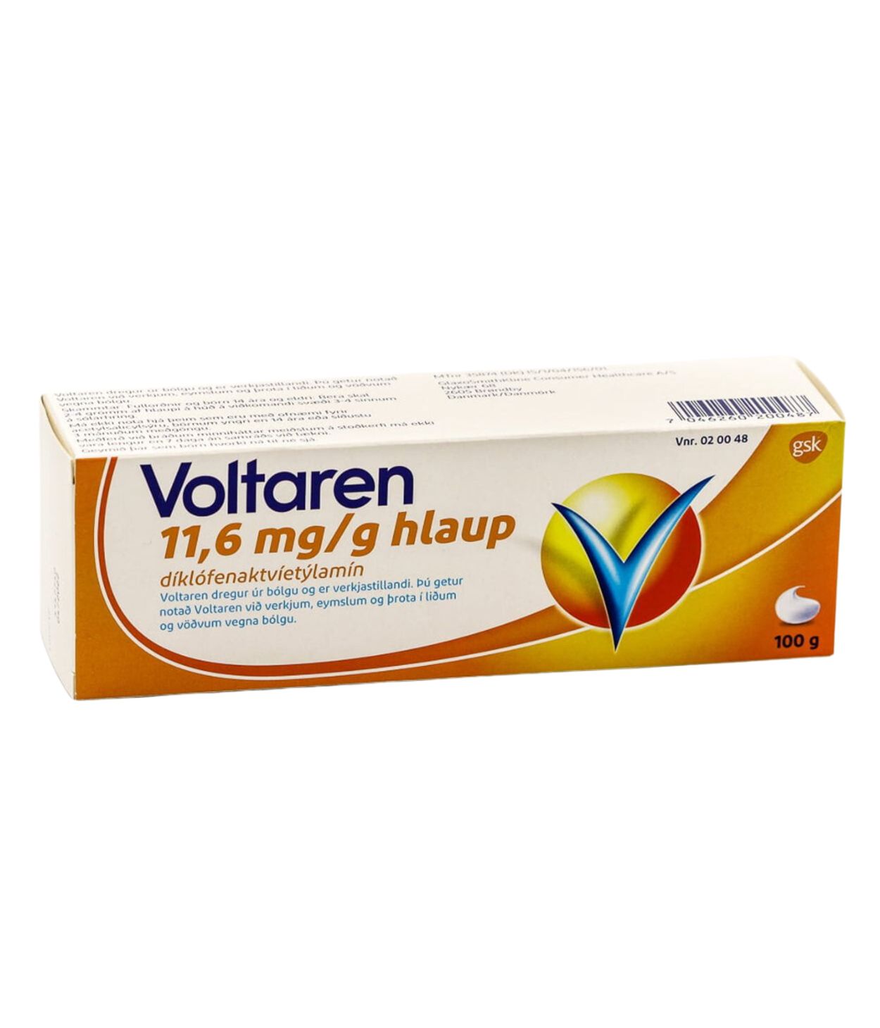 Voltaren hlaup 11,60 mg/g 100 g