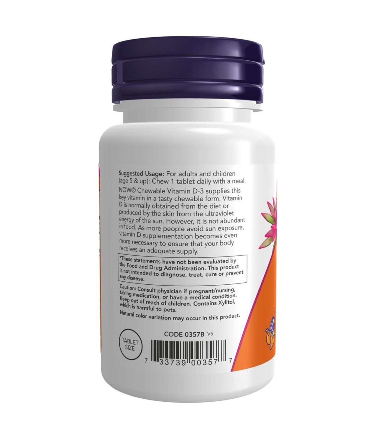 Now D-3 1000 IU 180 Tyggitöflur 180stk