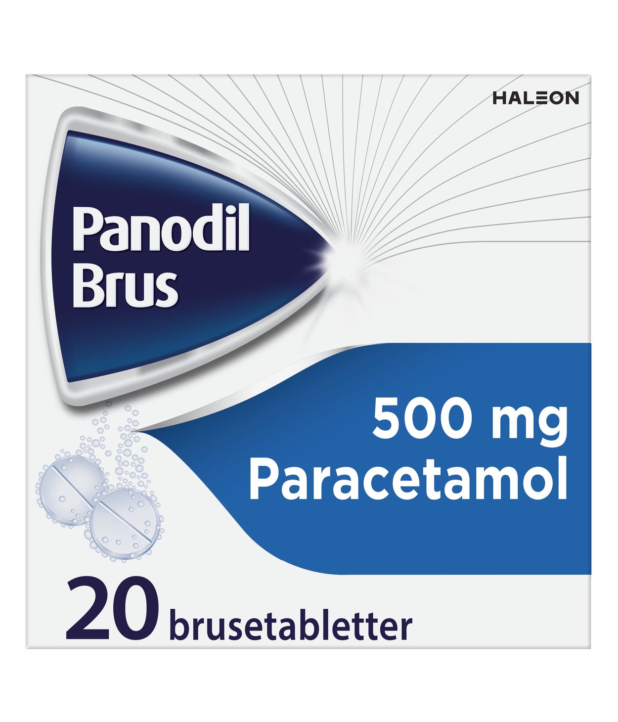 Panodil Brus freyðit 500 mg 20 stk