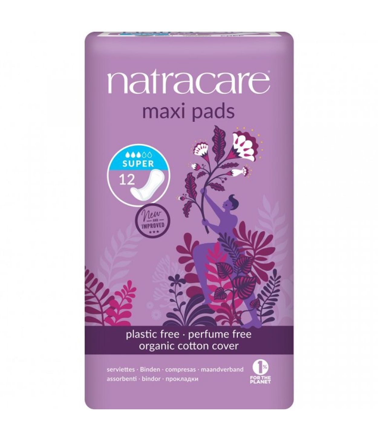 NATRACARE Maxi Pads Super 12stk