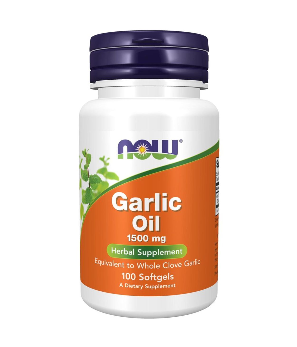 NOW Garlic Oil 100tbl 1500mg