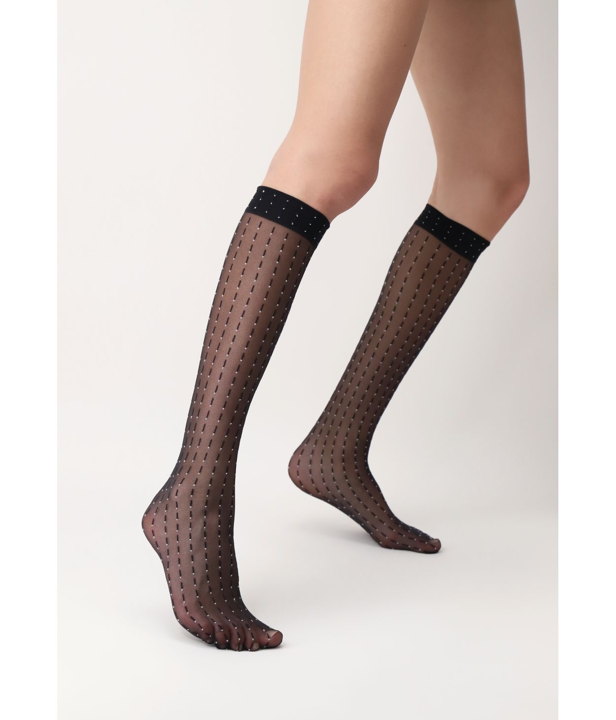 Oroblu Point Line Knee High Black OS