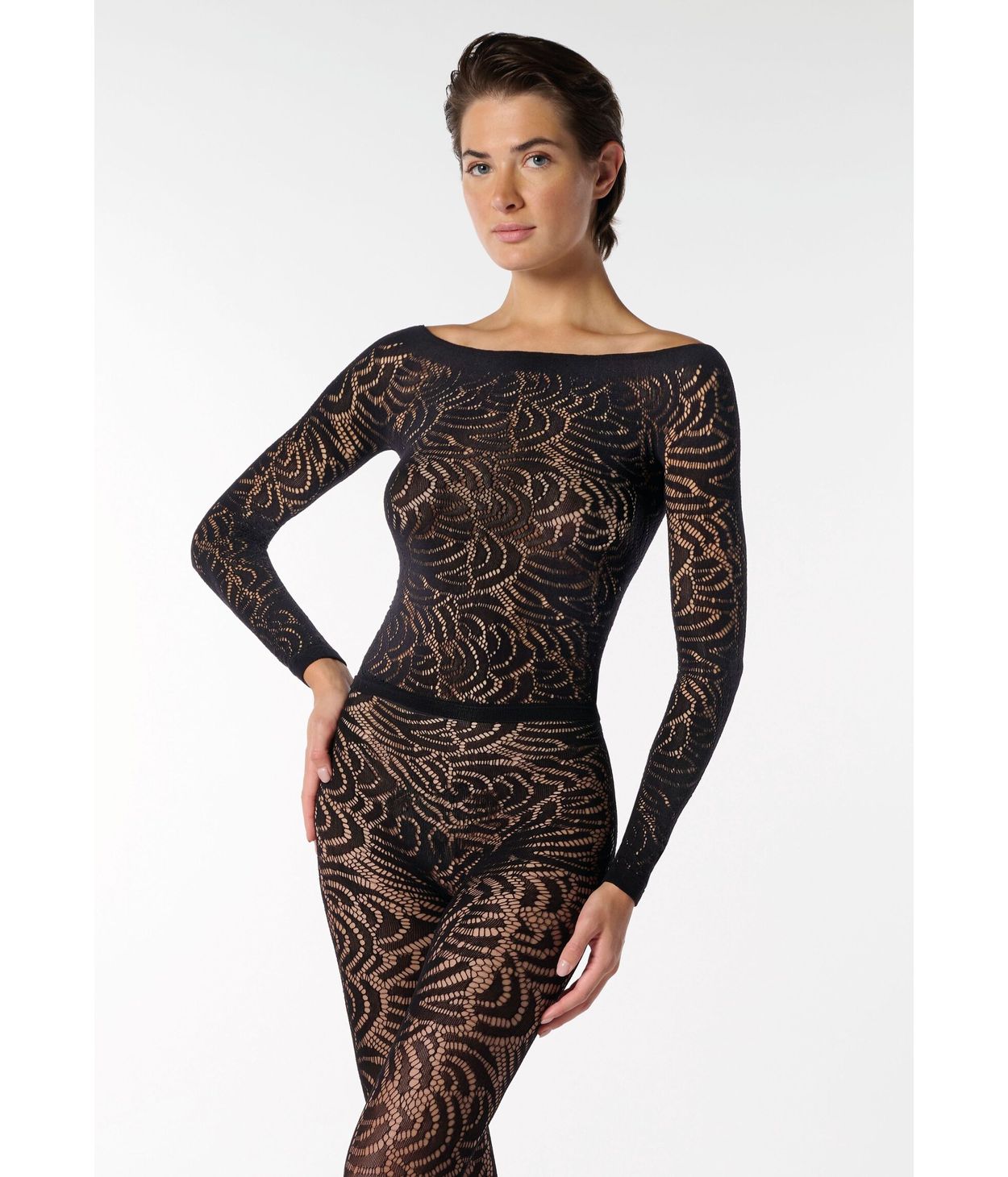 Oroblu T-shirt Art Net Black