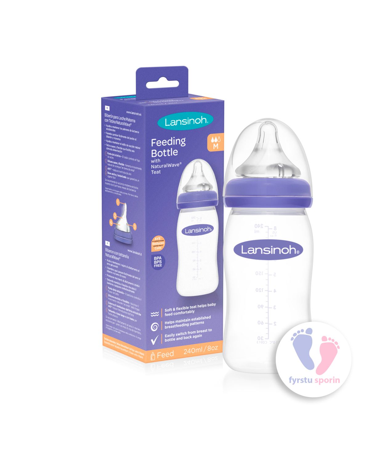 Lansinoh Peli Með Túttu 240ml
