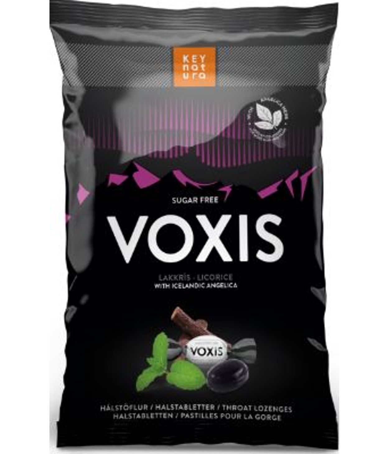 VOXIS Lakkrís Sykurlausar Hálstöflur 80gr.