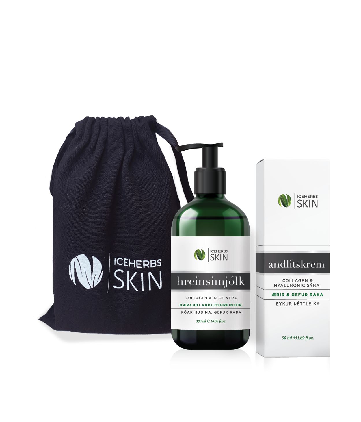 ICEHERBS SKIN Facial Glow Gjafasett