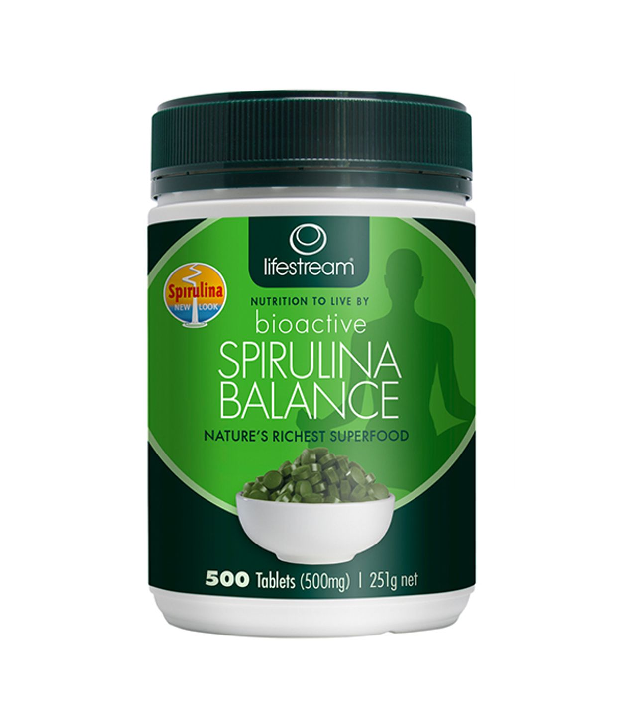 Lifestream Spirulina 500mg 500stk