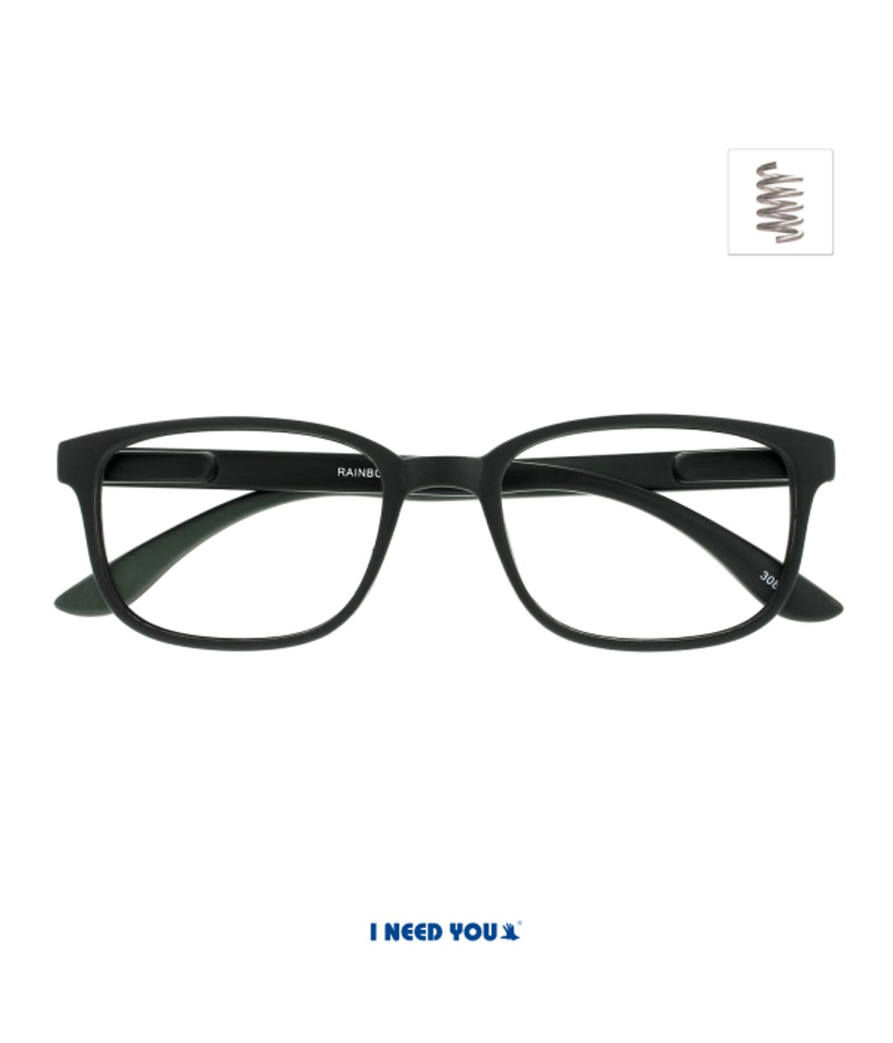 I Need You Gleraugu Rainbow Black
