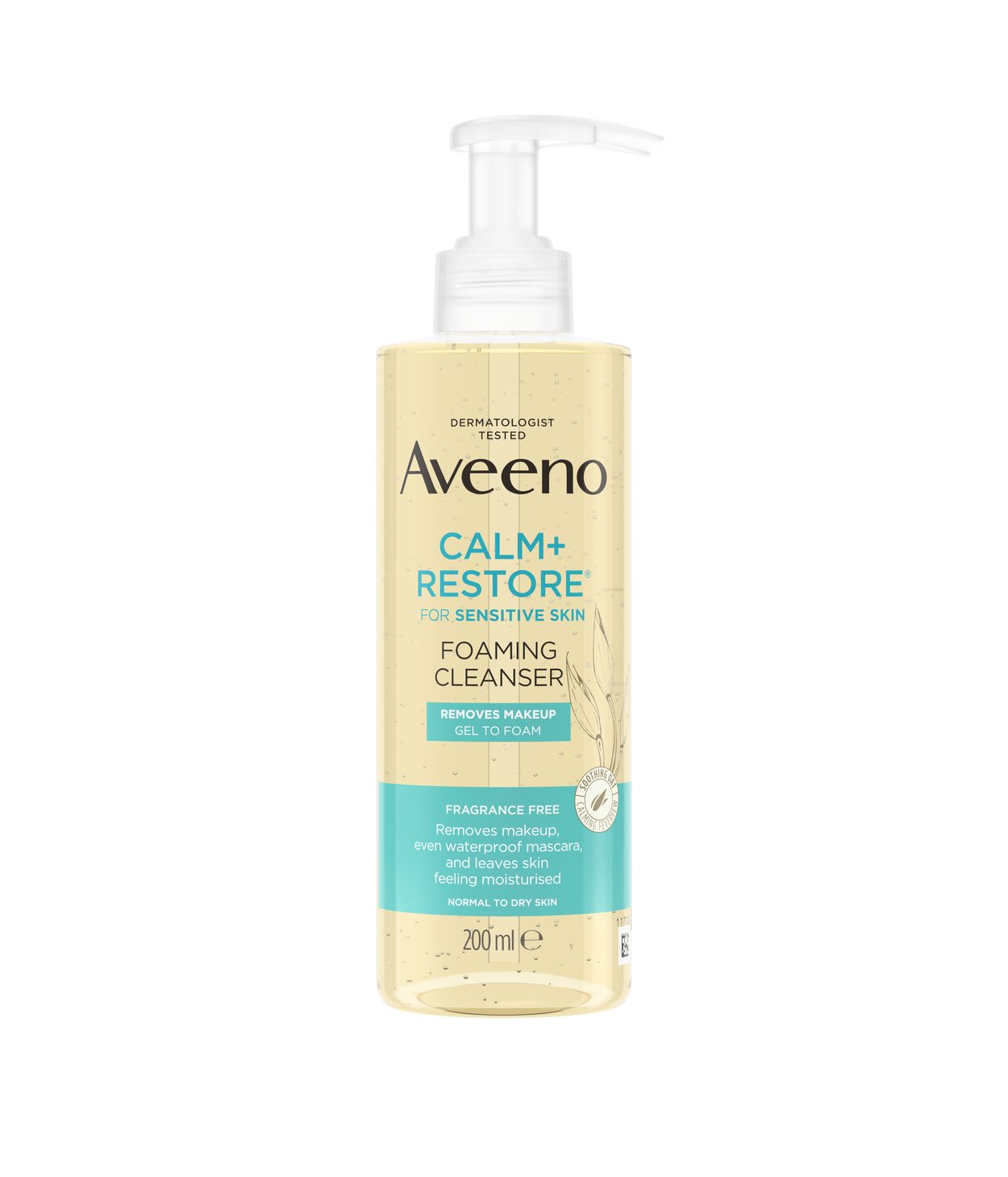 Aveeno Face Calm+Restore Foaming Cleanser 200ml