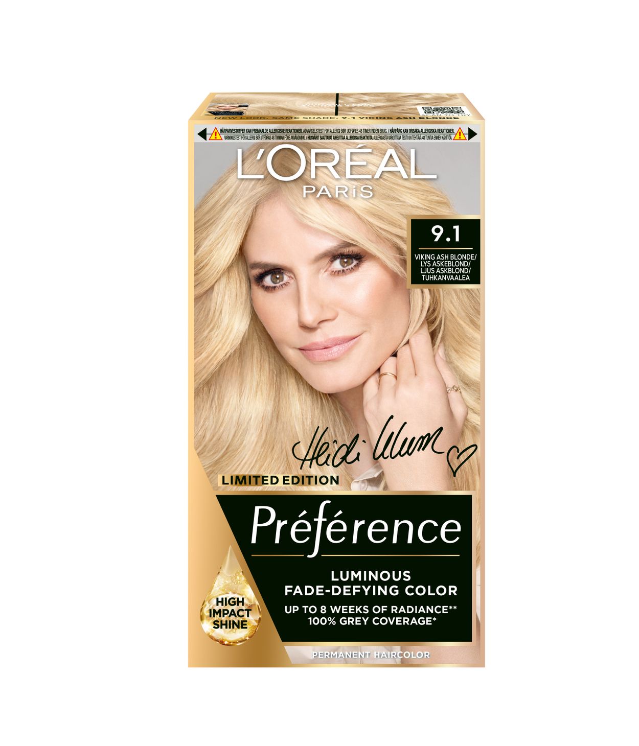 L'ORÉAL Préférence 9.1 Viking light blonde Heidi K