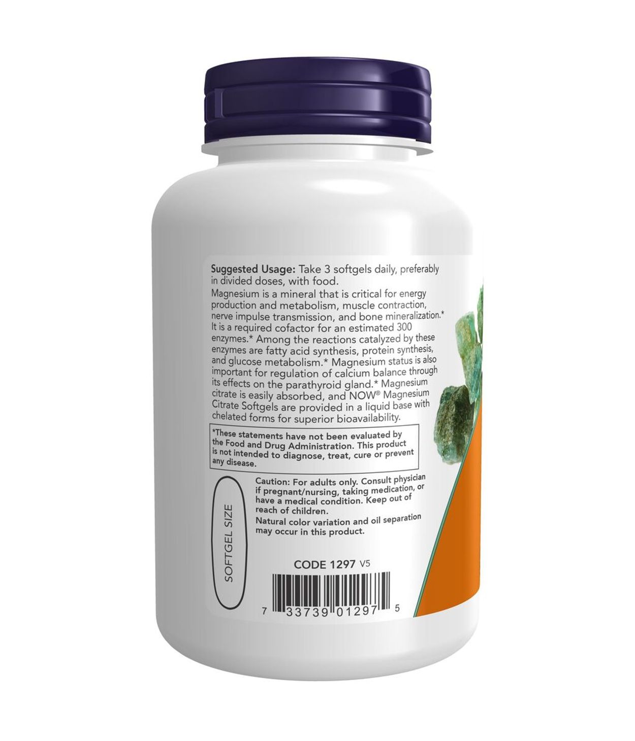 NOW Magnesíum Citrate 90stk