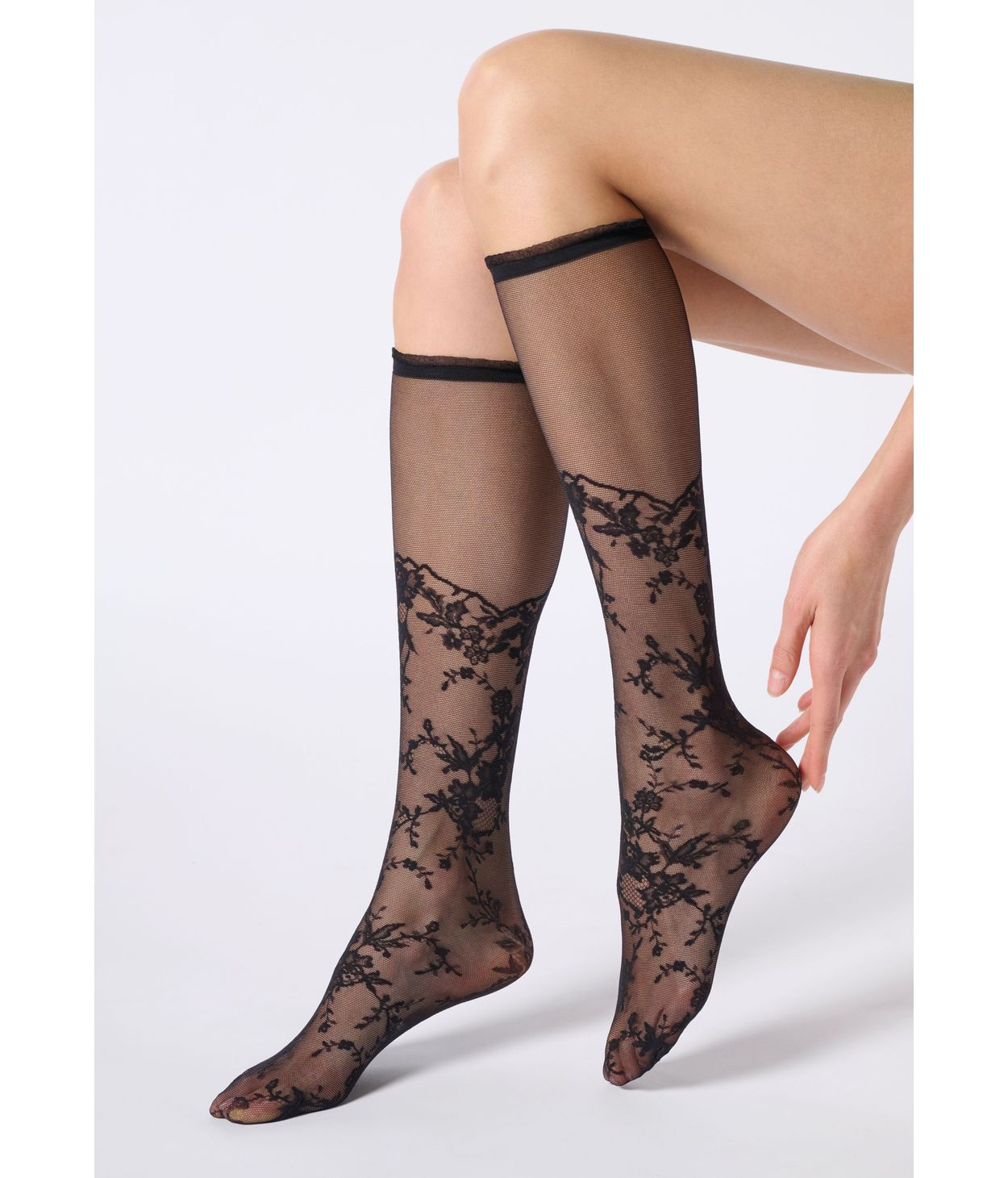 Oroblu Seductive lace kneehighs Black