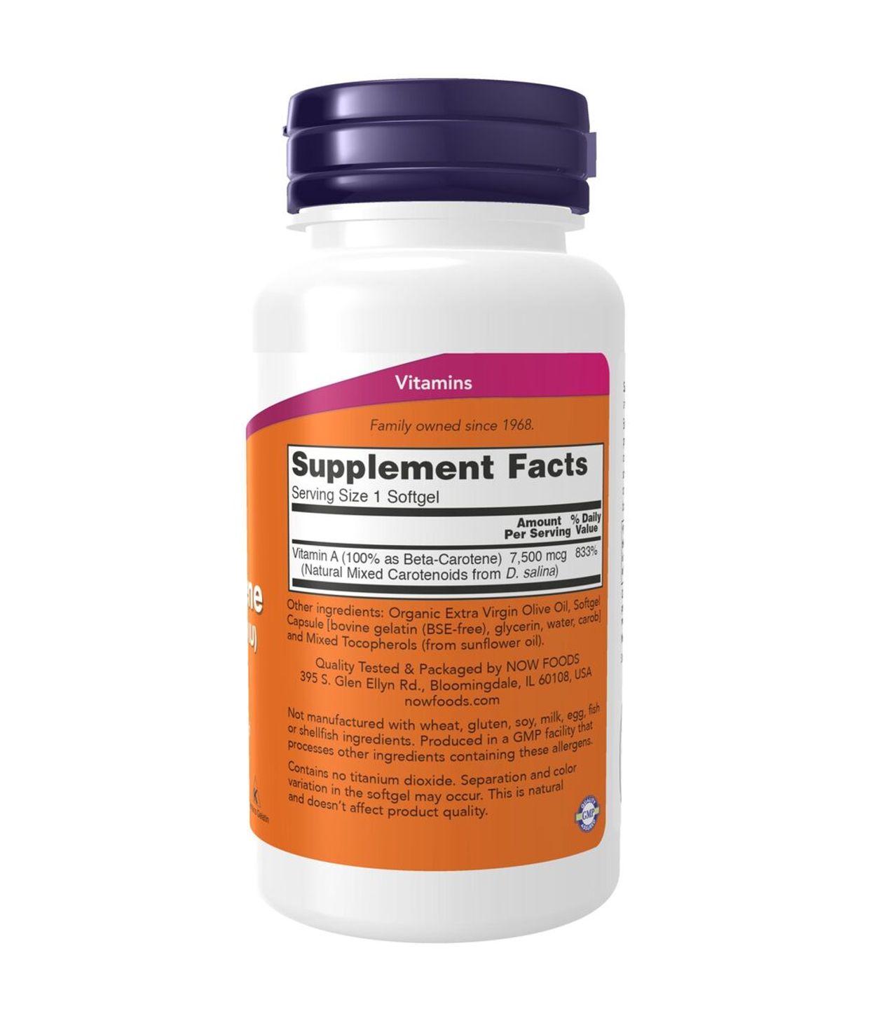 NOW Beta Carotene 90stk