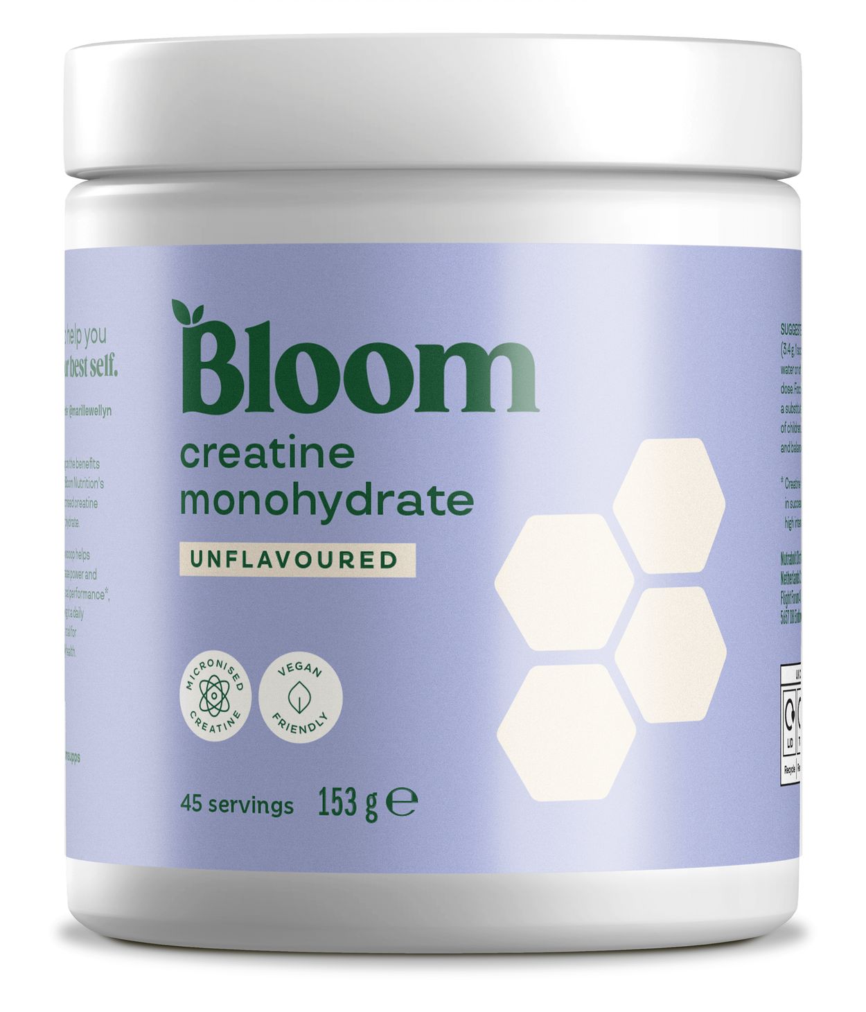 Bloom Creatine Unflavoured 153g