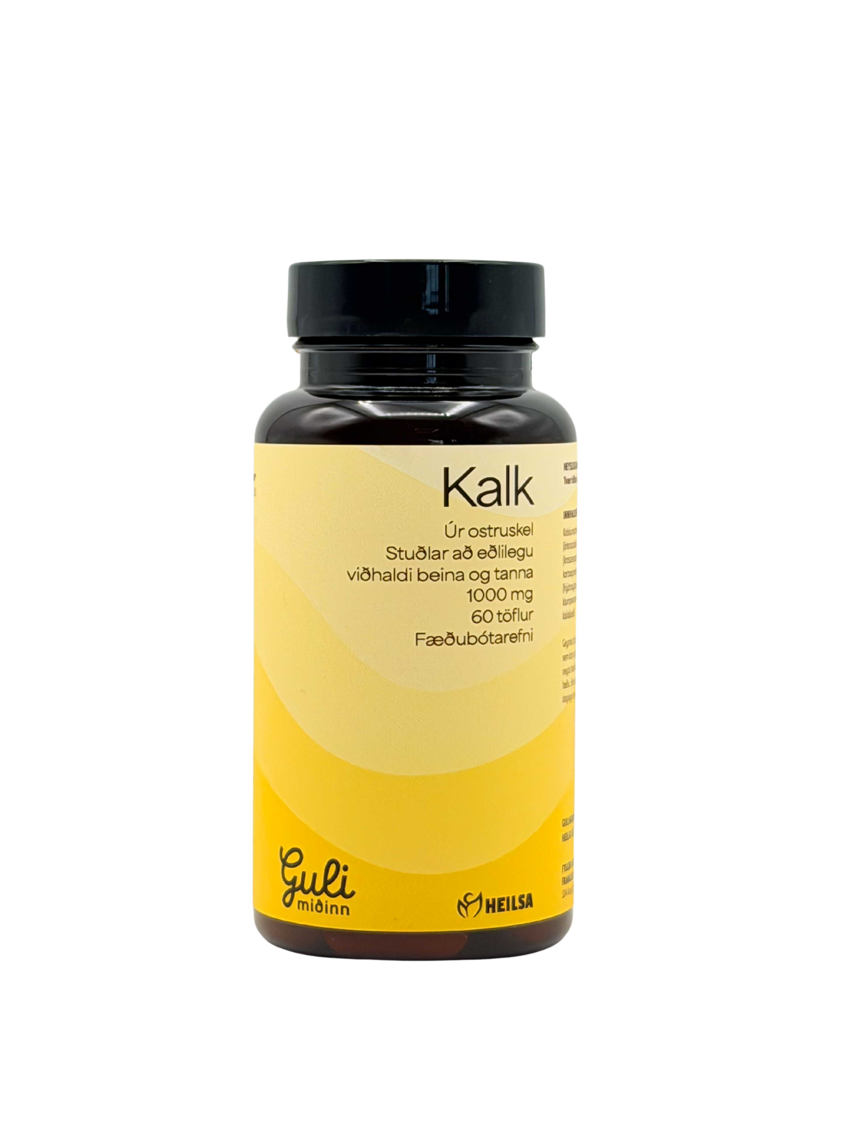 Guli Miðinn Kalk Ostruskel 1000mg 60stk