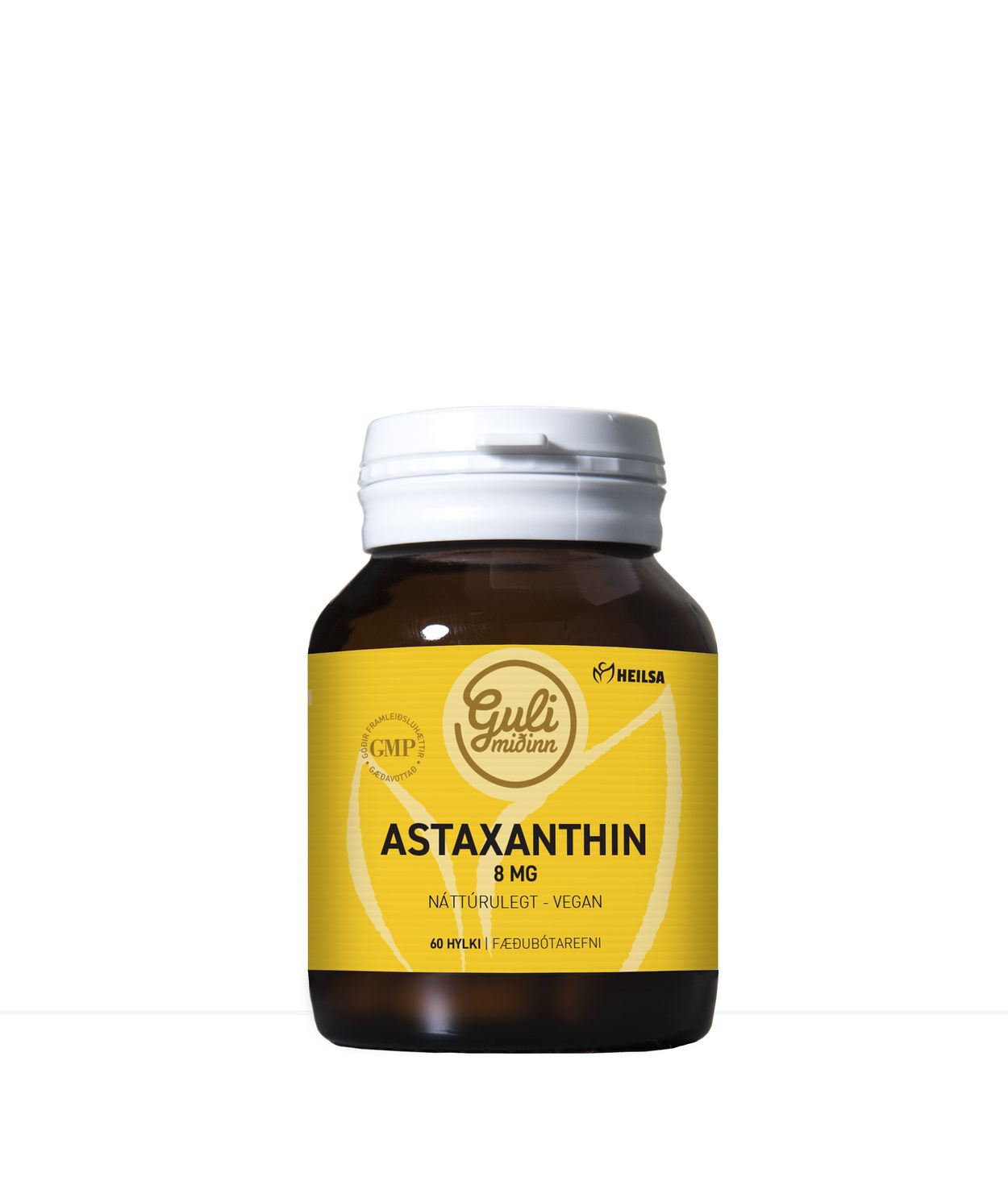 Guli Miðinn Astaxanthin 8mg 60stk