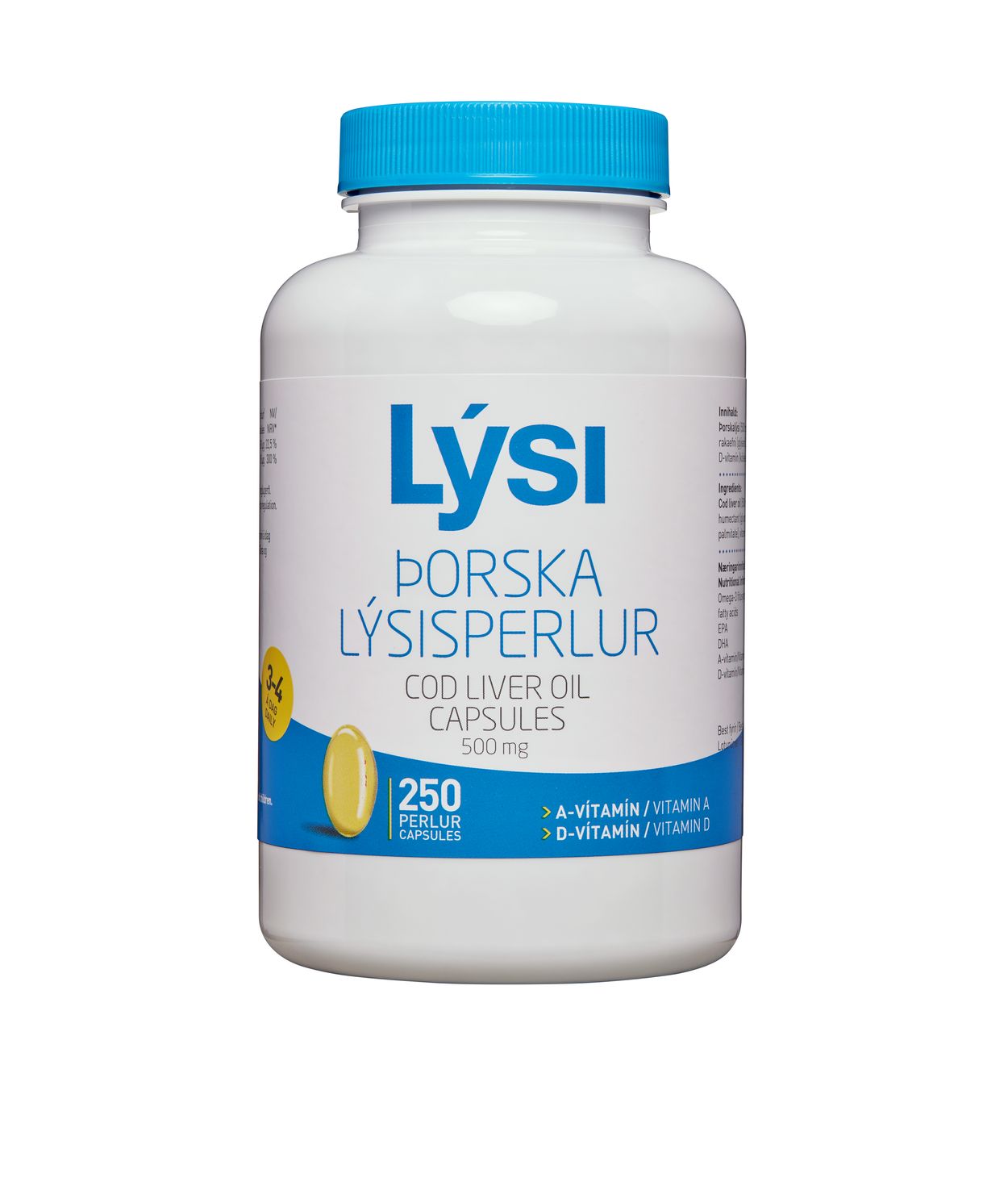 Lýsi Þorskalýsisperlur 250stk