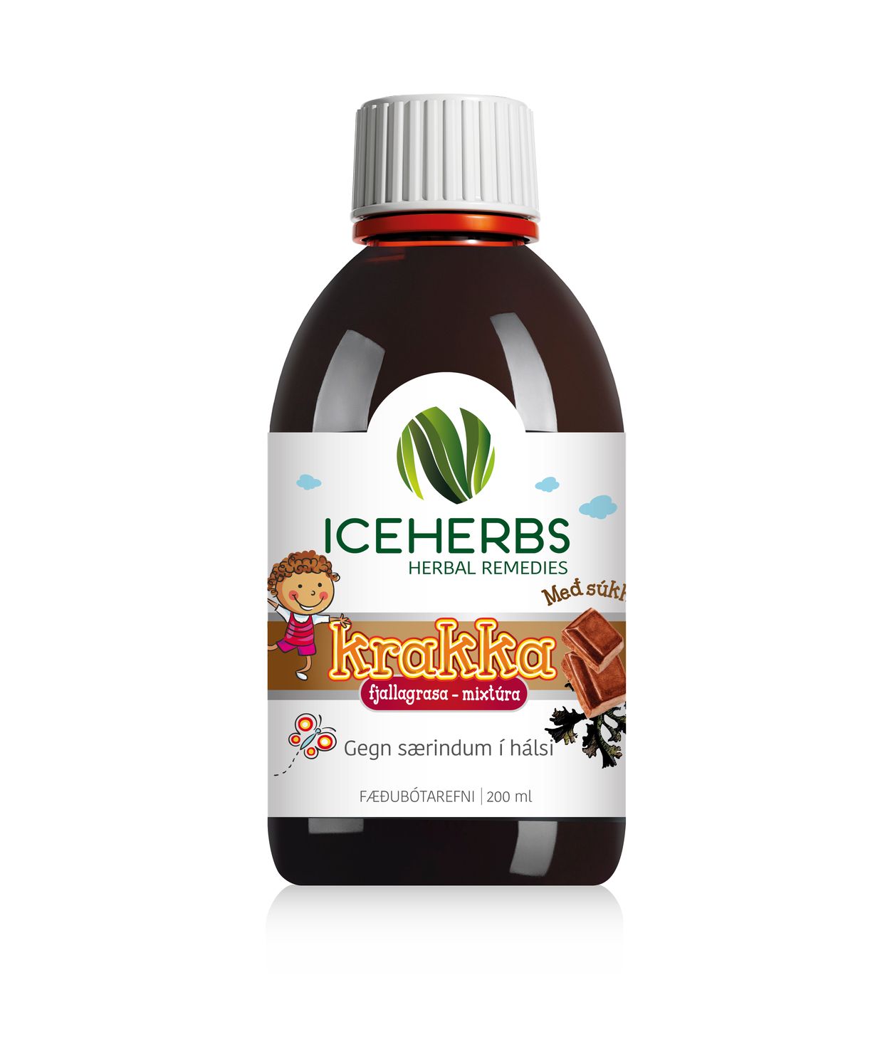 ICEHERBS Krakkamixtúra Súkkulaðibragð 200ml