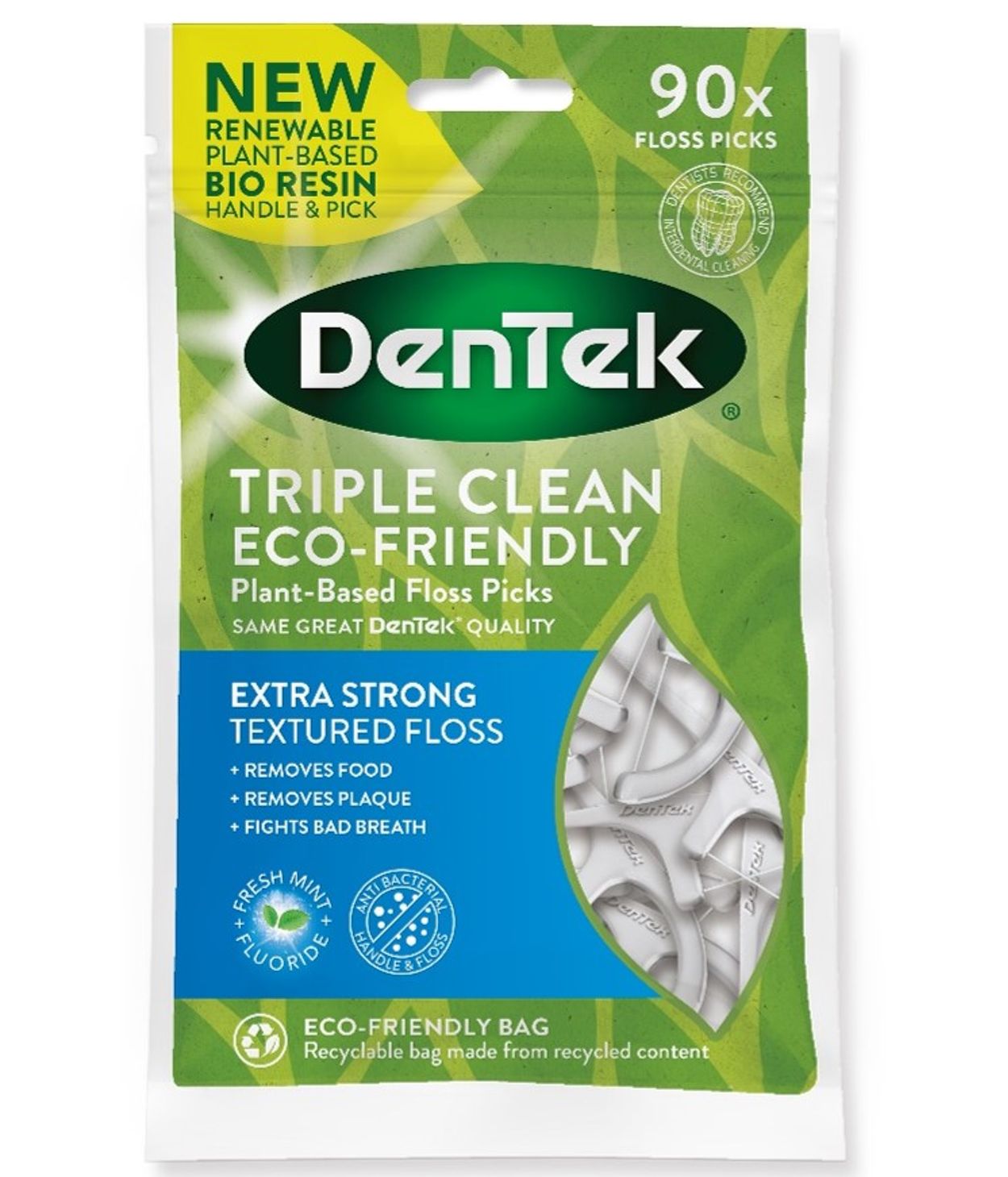 DenTek Eco Triple Clean 90stk