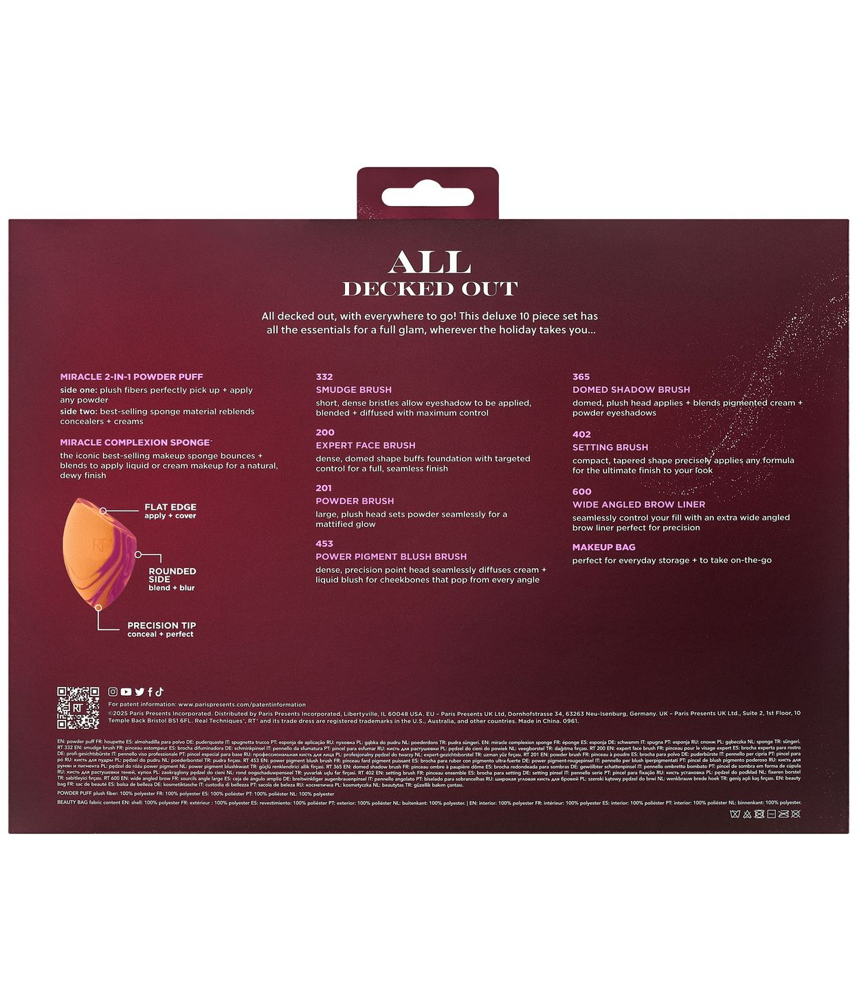 REAL TECHNIQUES All Decked out Gjafasett