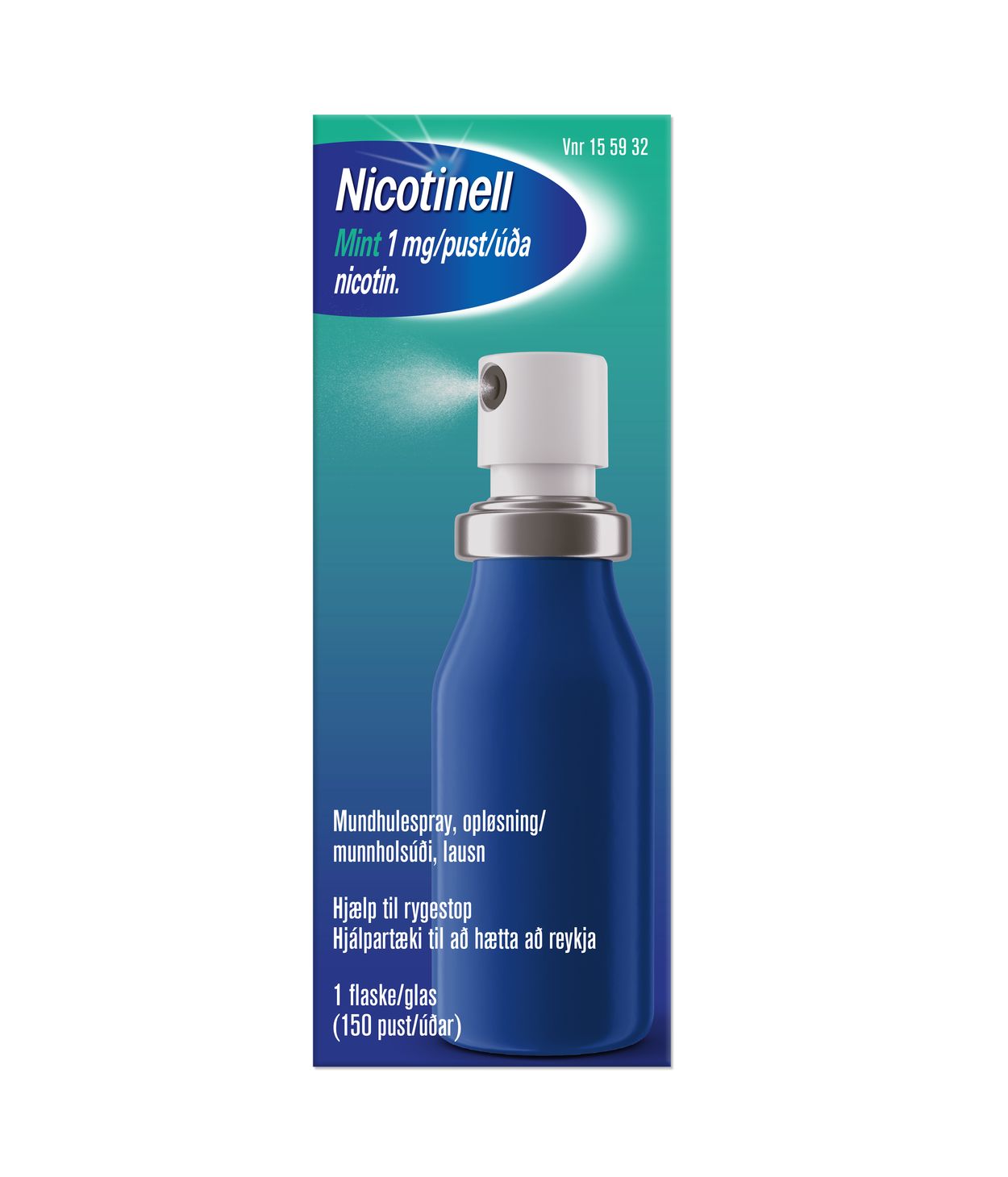 Nicotinell Mint, munnholsúði 1 mg 150 úða.sk