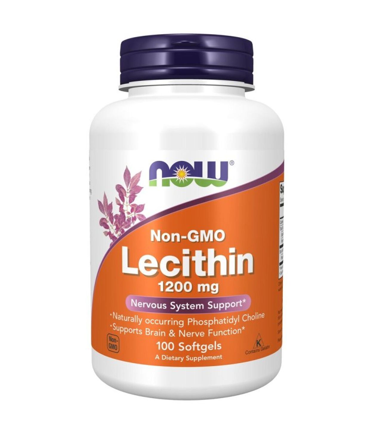 NOW Lecithin 1200mg Non-GMO 100stk