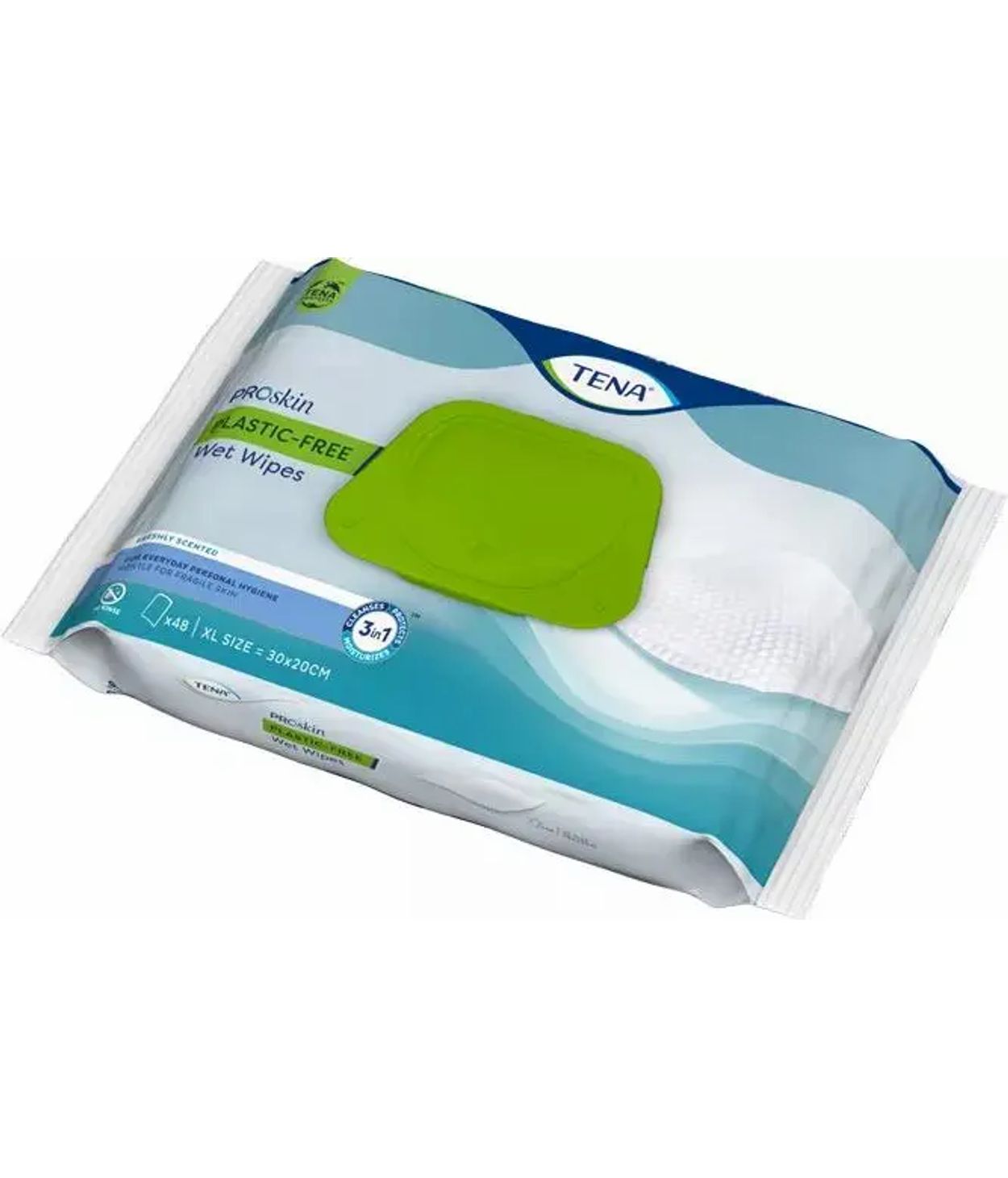 TENA Blautklútar Plastfríir 48stk